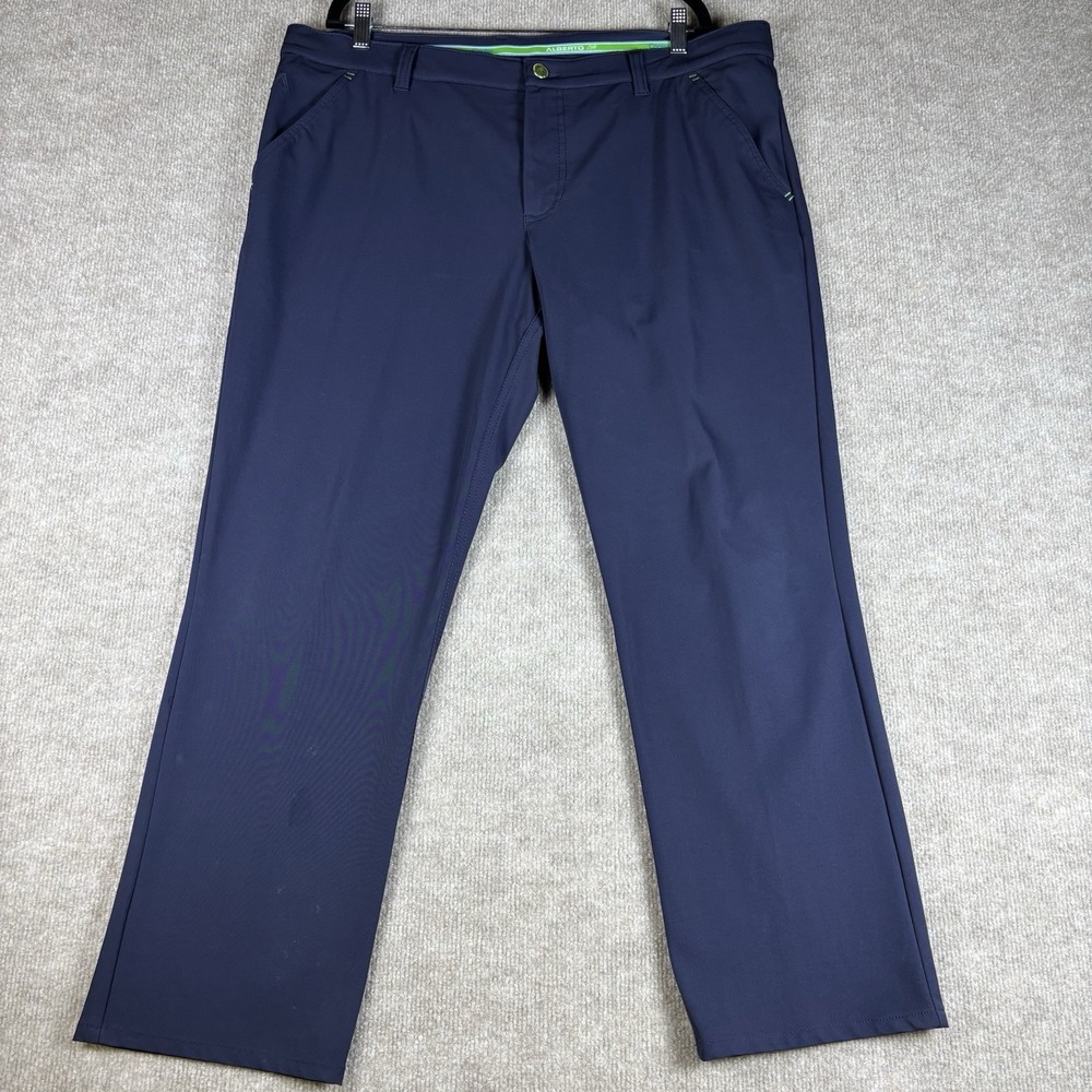 Alberto Golf 3xDRY Cooler Pants Mens 56 Modern Fit Navy Stretch Golf 40x29